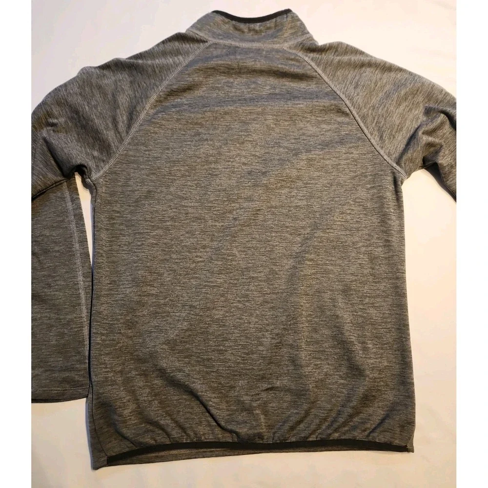 The North Face Men's Gray 1/4 Zip Pullover Mock Neck Long Sleeve Size Medium